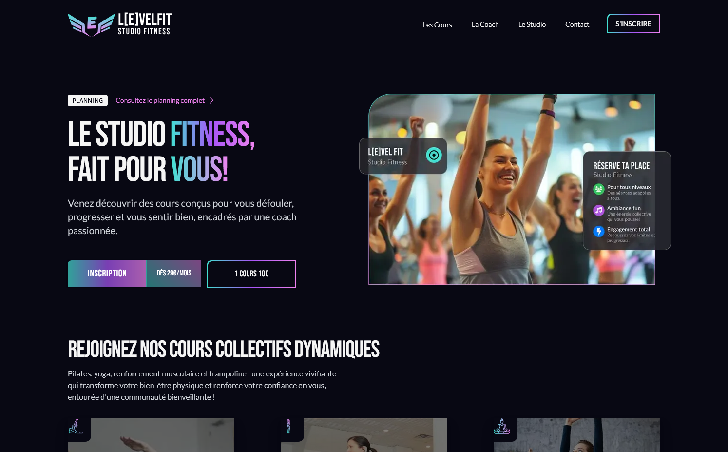 LevelFit - Studio de Fitness