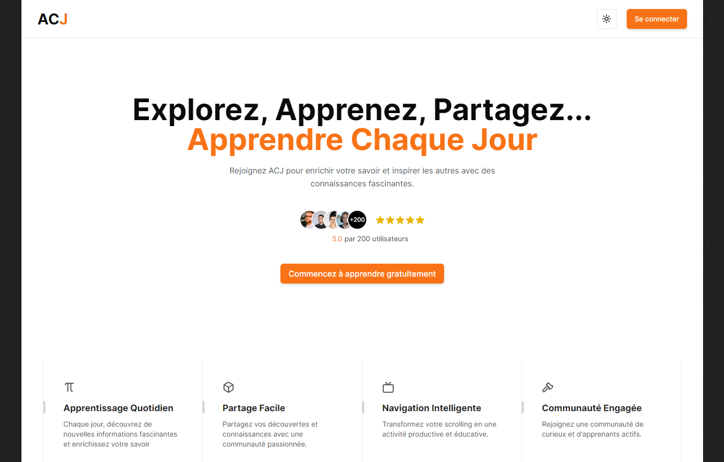 ACJ - Apprendre Chaque Jour